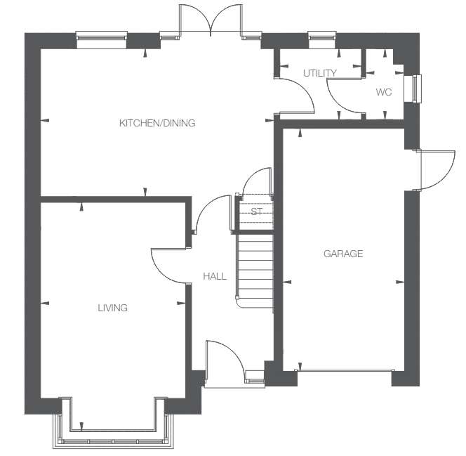 4 bedroom detached house for sale - floorplan