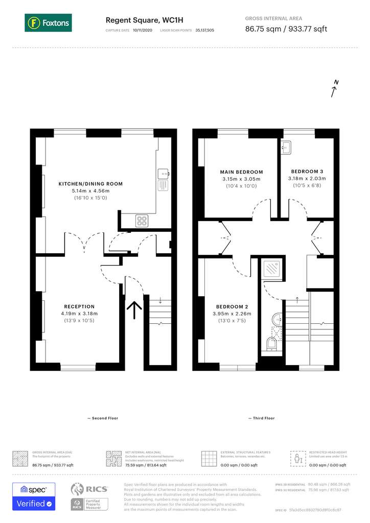 3 bedroom maisonette to rent - floorplan