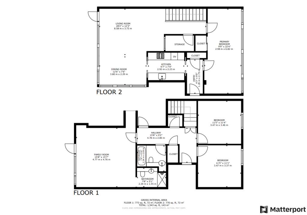 3 bedroom duplex apartment for sale - floorplan