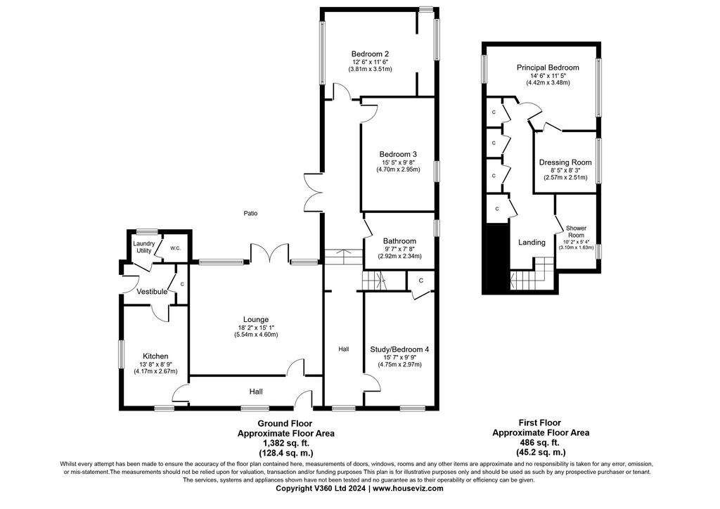 4 bedroom detached villa for sale - floorplan