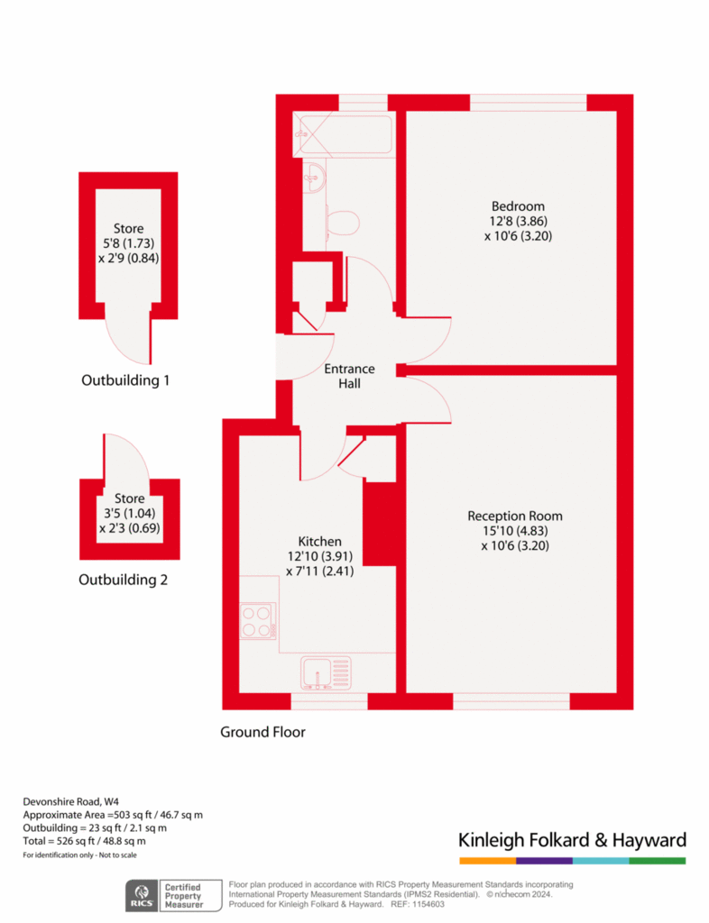 1 bedroom flat for sale - floorplan