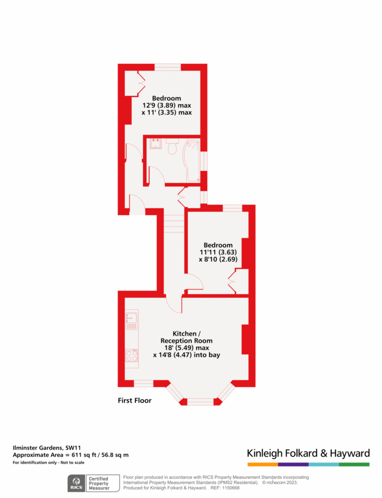 2 bedroom flat for sale - floorplan