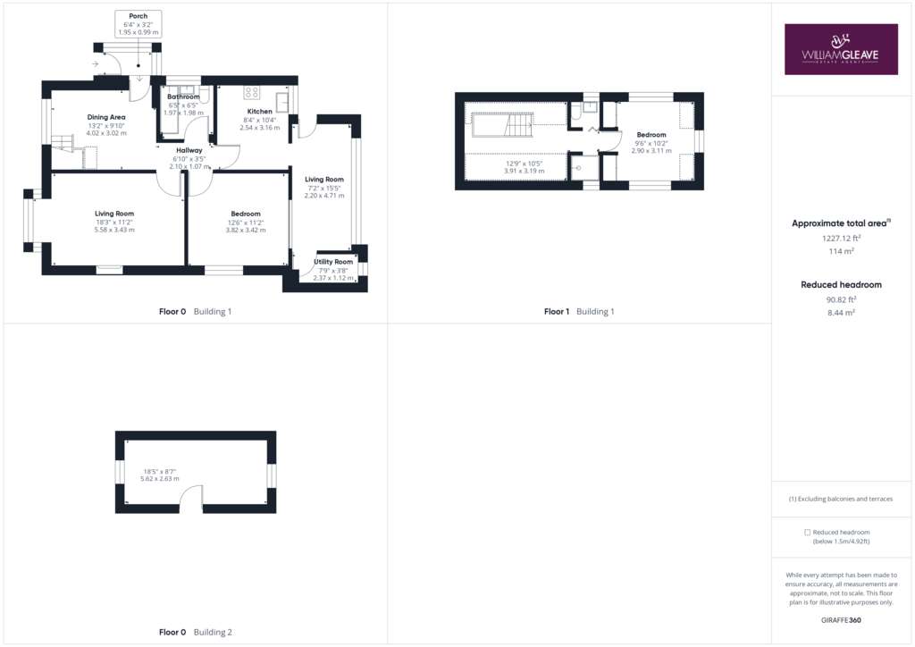 2 bedroom detached bungalow for sale - floorplan