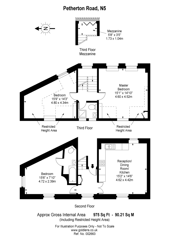 3 bedroom maisonette to rent - floorplan