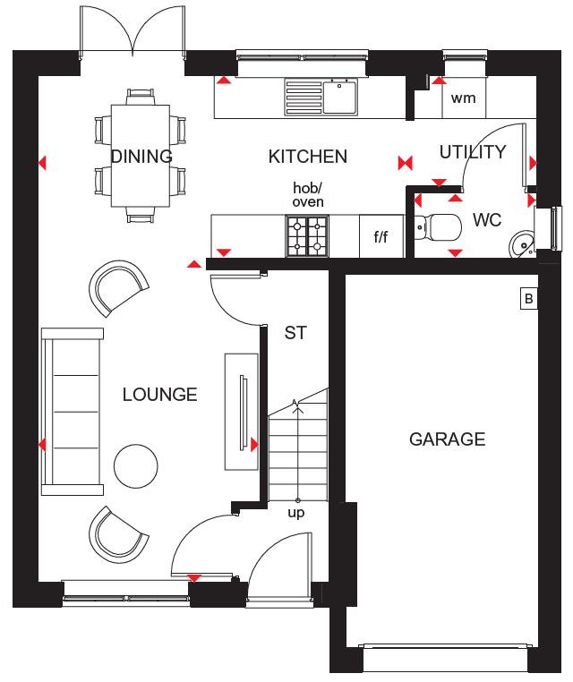 3 bedroom detached house for sale - floorplan