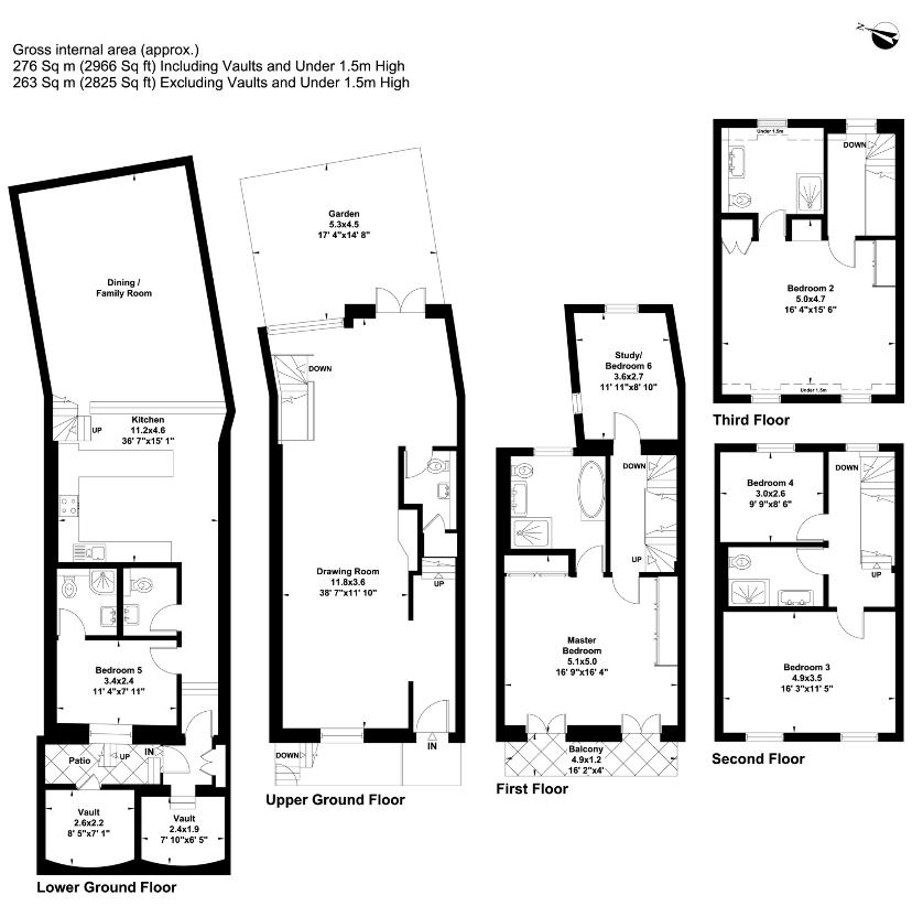 6 bedroom property for sale - floorplan