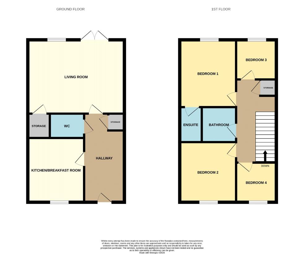 4 bedroom property for sale - floorplan