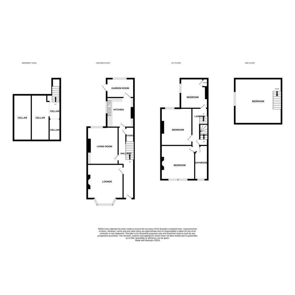 4 bedroom semi-detached house for sale - floorplan