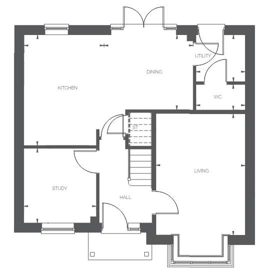 4 bedroom detached house for sale - floorplan