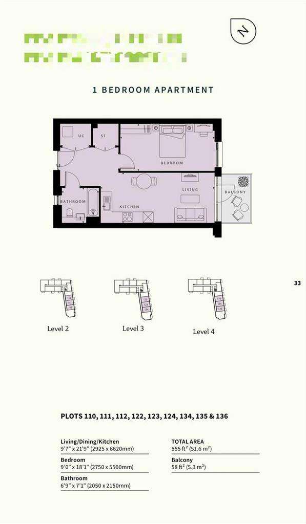 1 bedroom flat to rent - floorplan