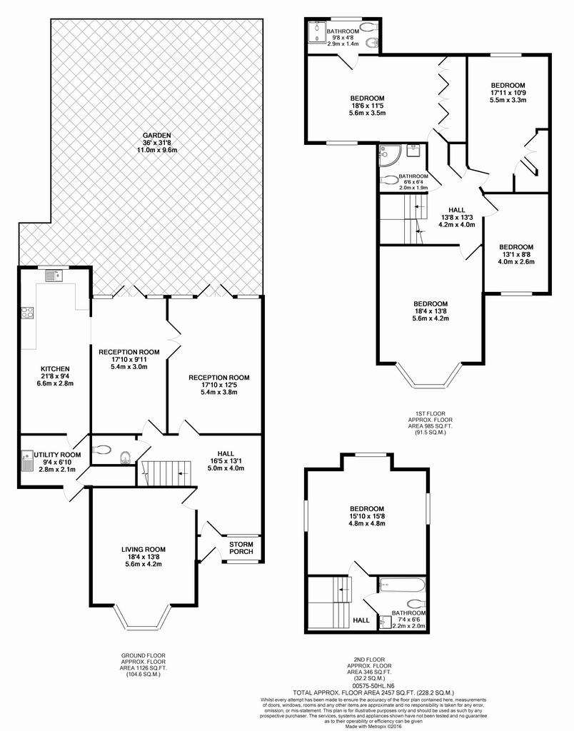 5 bedroom semi-detached house to rent - floorplan