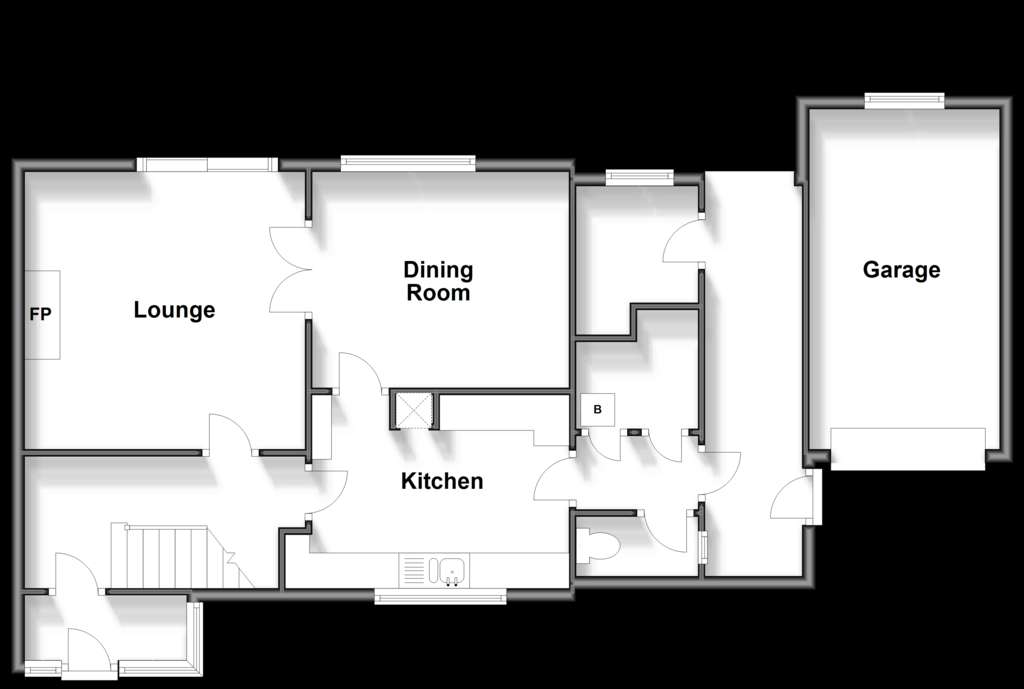 3 bedroom semi-detached house for sale - floorplan