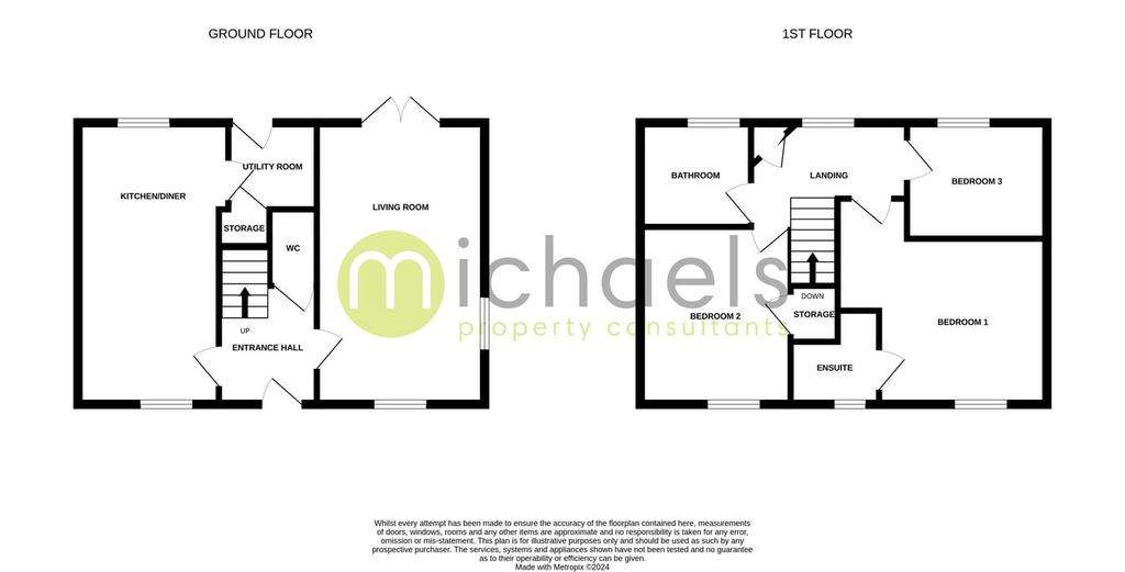 3 bedroom detached house for sale - floorplan