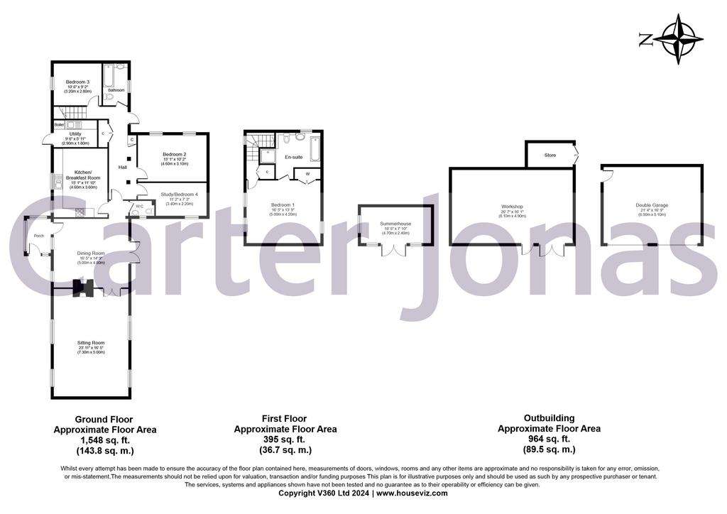 4 bedroom barn conversion for sale - floorplan