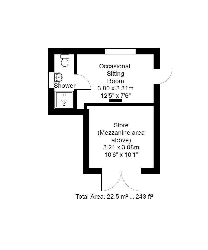 2 bedroom cottage for sale - floorplan