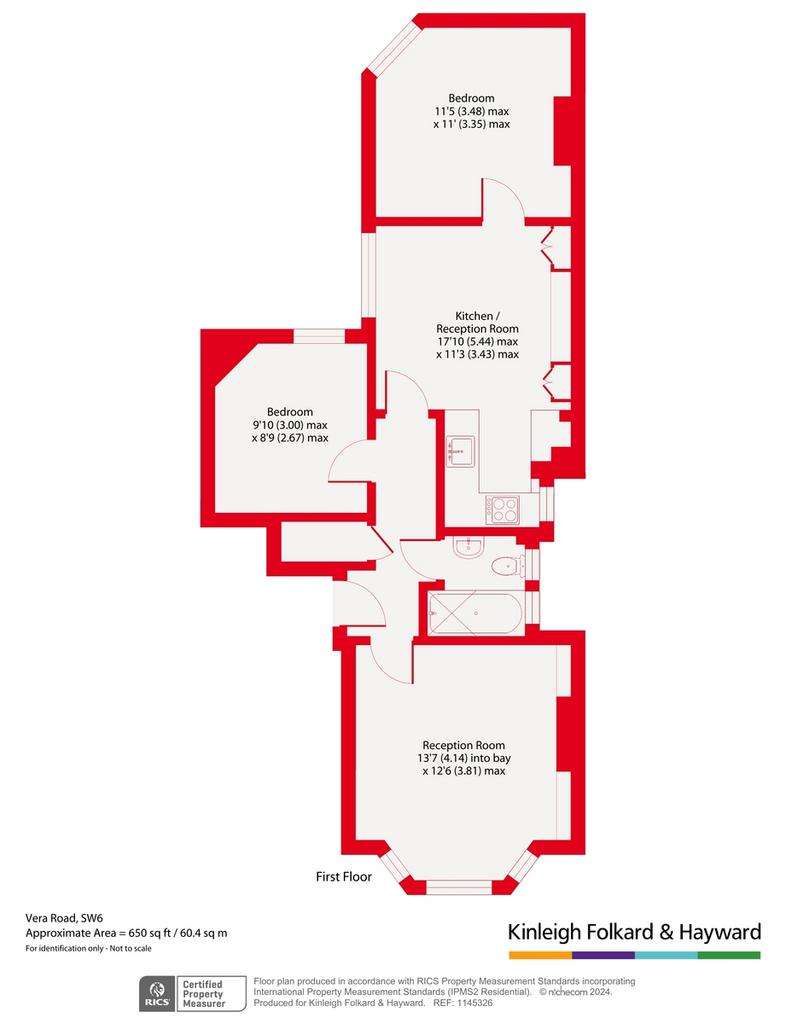 3 bedroom flat for sale - floorplan