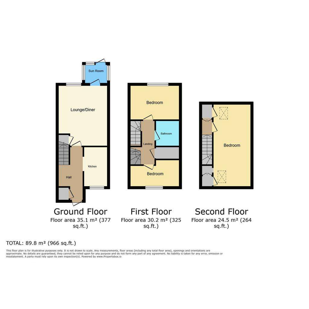 3 bedroom end of terrace house for sale - floorplan