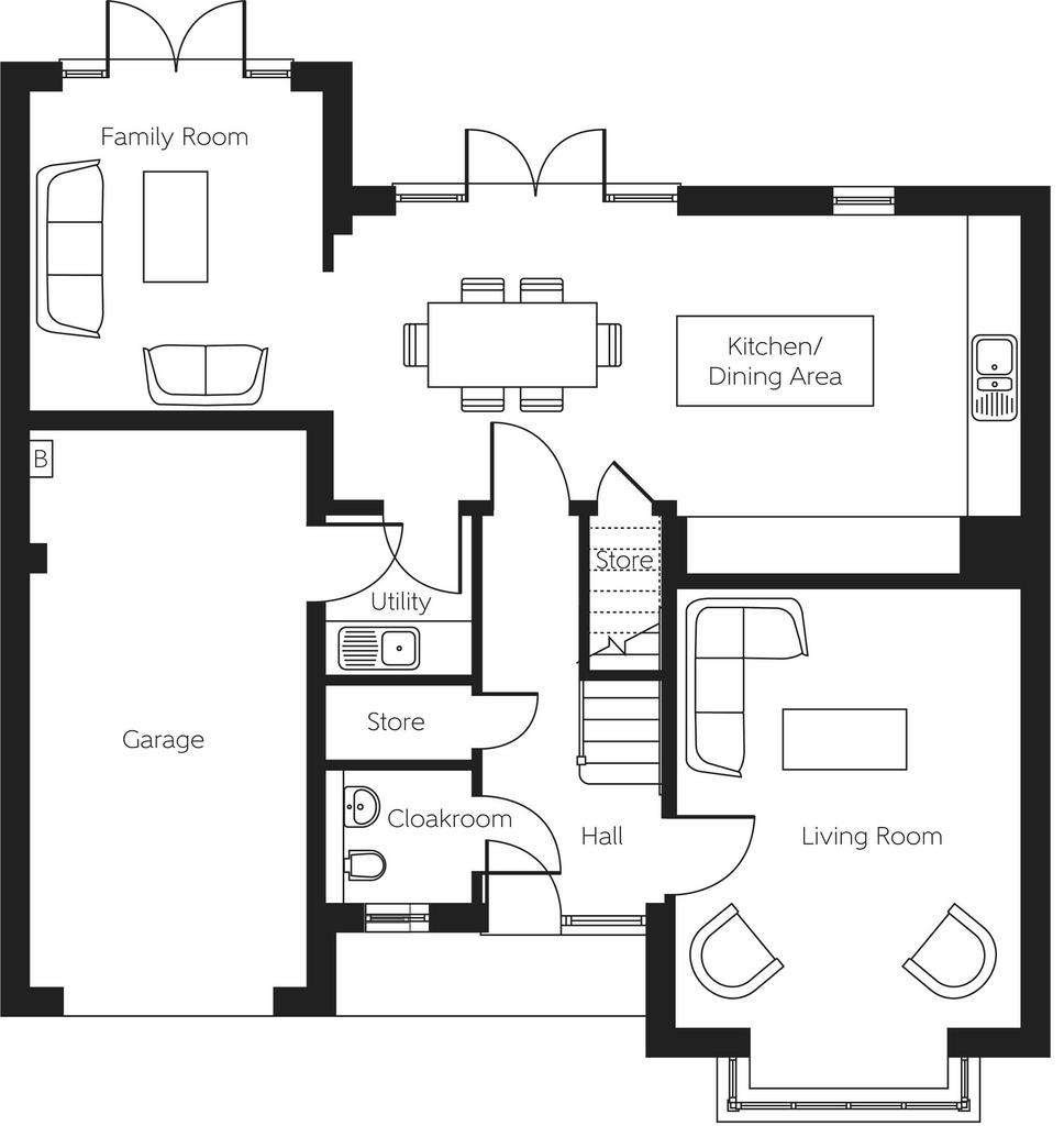 4 bedroom detached house for sale - floorplan