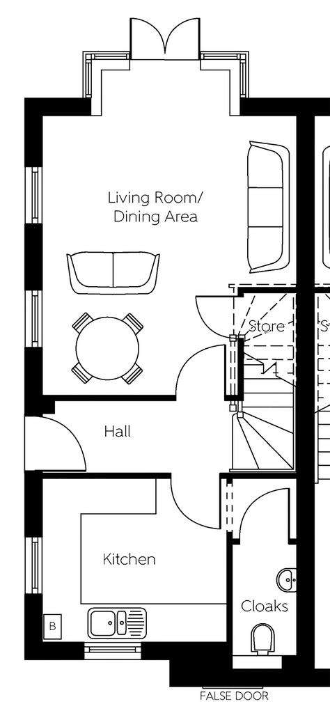 4 bedroom semi-detached house for sale - floorplan