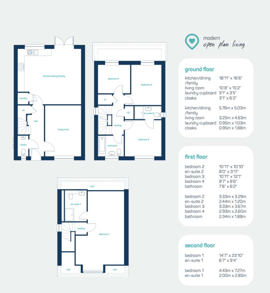 4 bedroom house for sale - floorplan