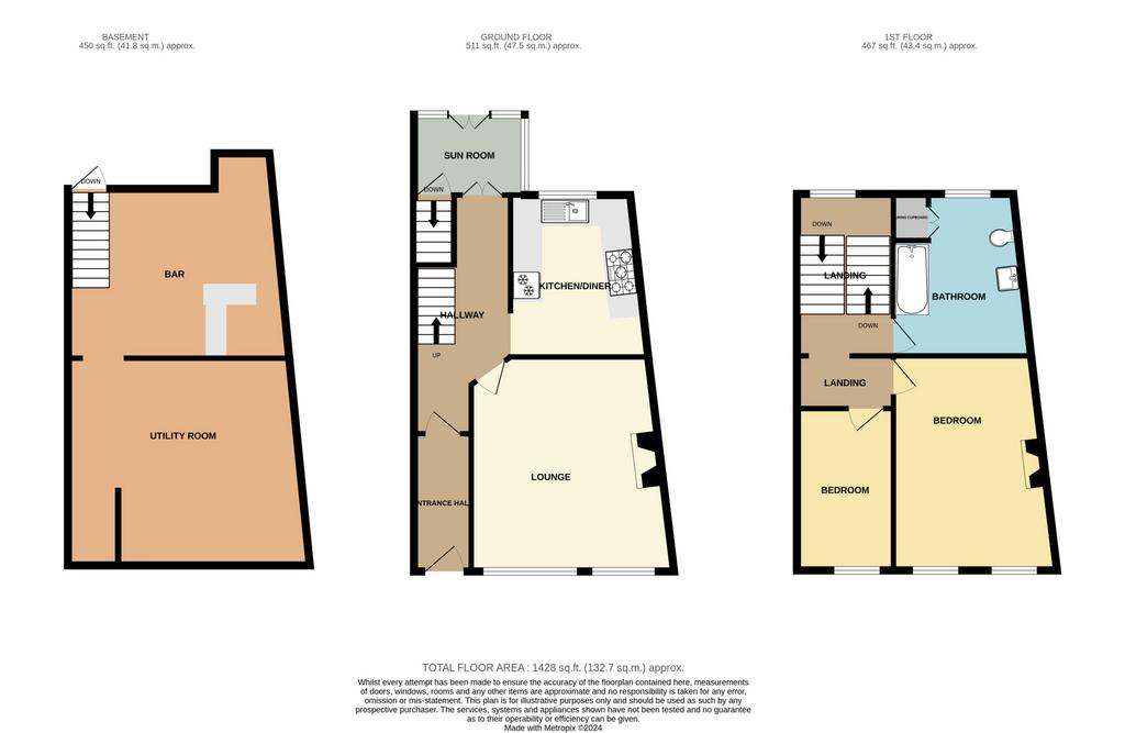 2 bedroom town house for sale - floorplan