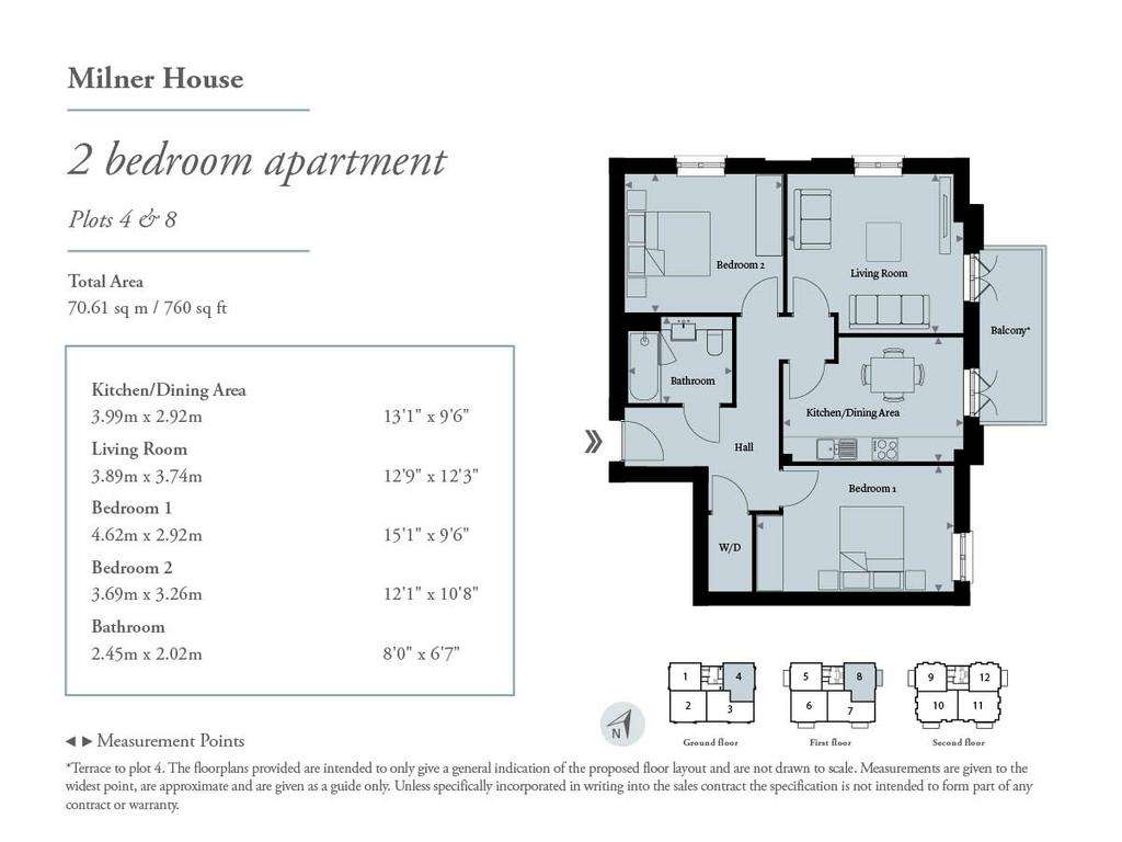 2 bedroom flat for sale - floorplan