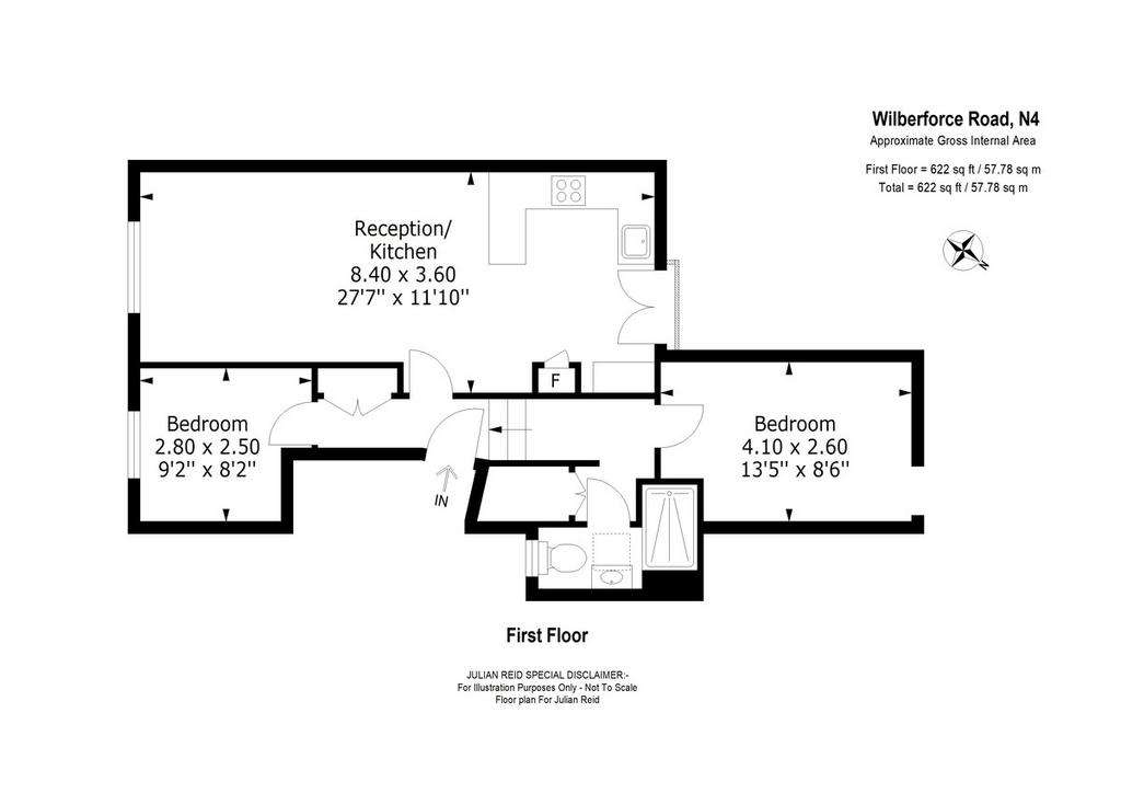 2 bedroom flat for sale - floorplan