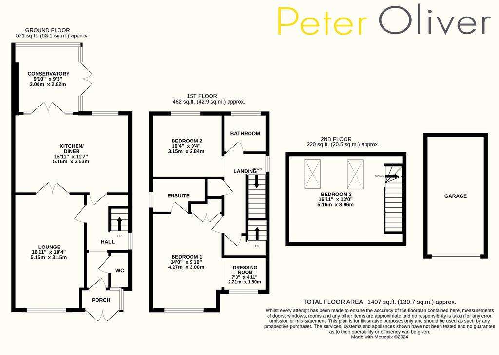 3 bedroom detached house for sale - floorplan