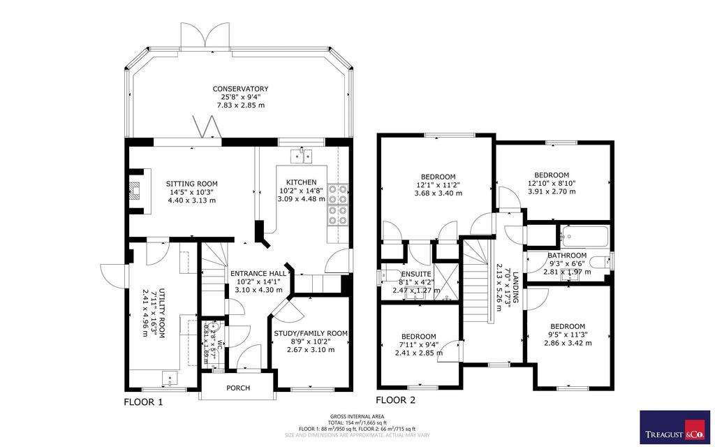 4 bedroom detached house for sale - floorplan