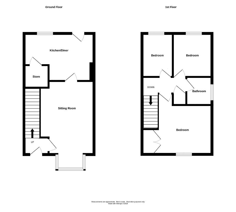 3 bedroom detached house for sale - floorplan