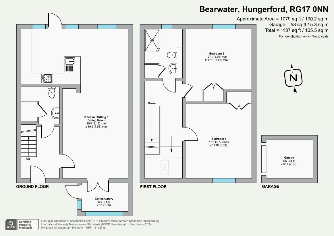 2 bedroom cottage for sale - floorplan