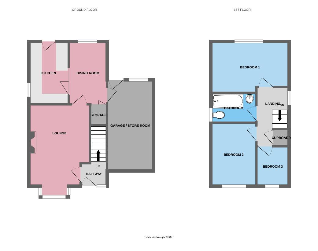 3 bedroom property for sale - floorplan