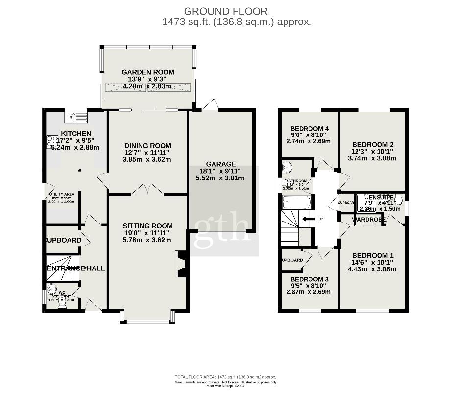 4 bedroom property for sale - floorplan