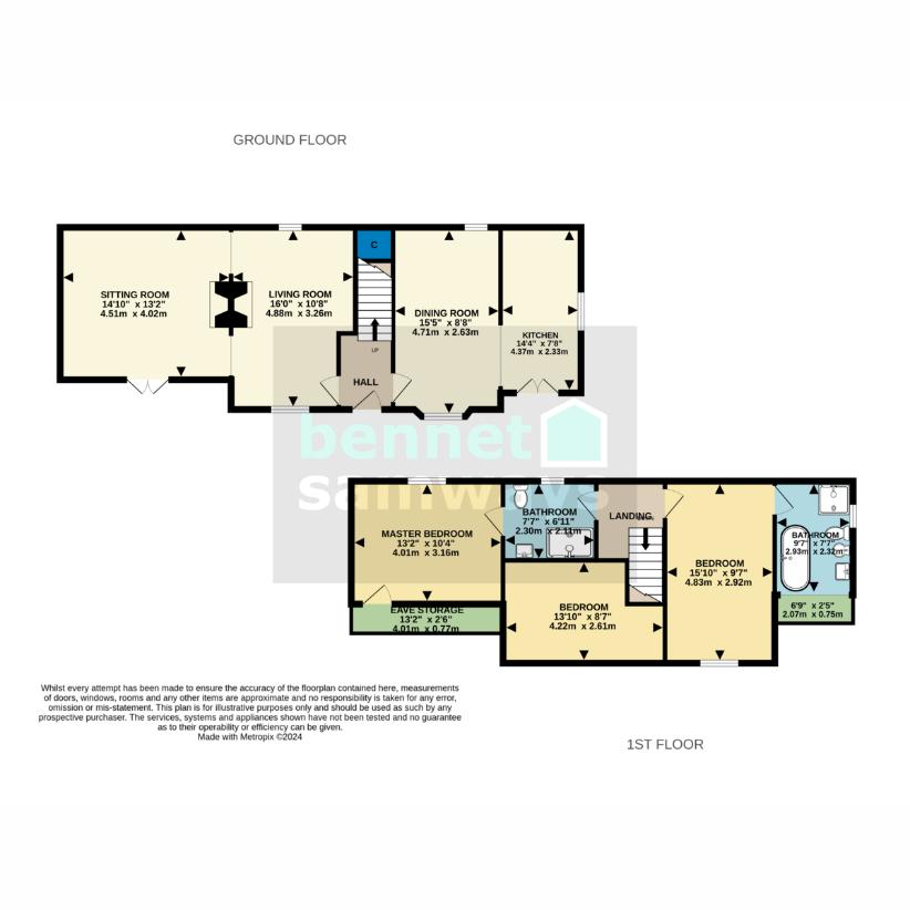 3 bedroom cottage for sale - floorplan