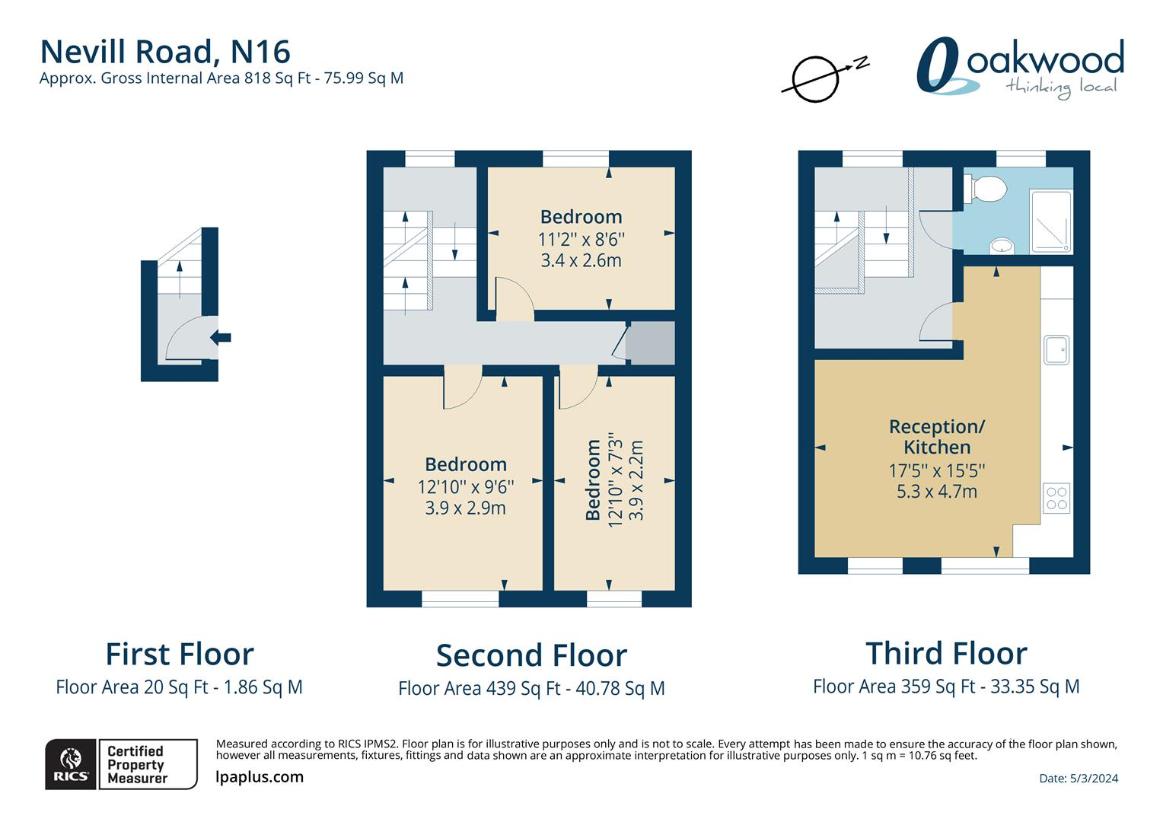 2 bedroom flat for sale - floorplan