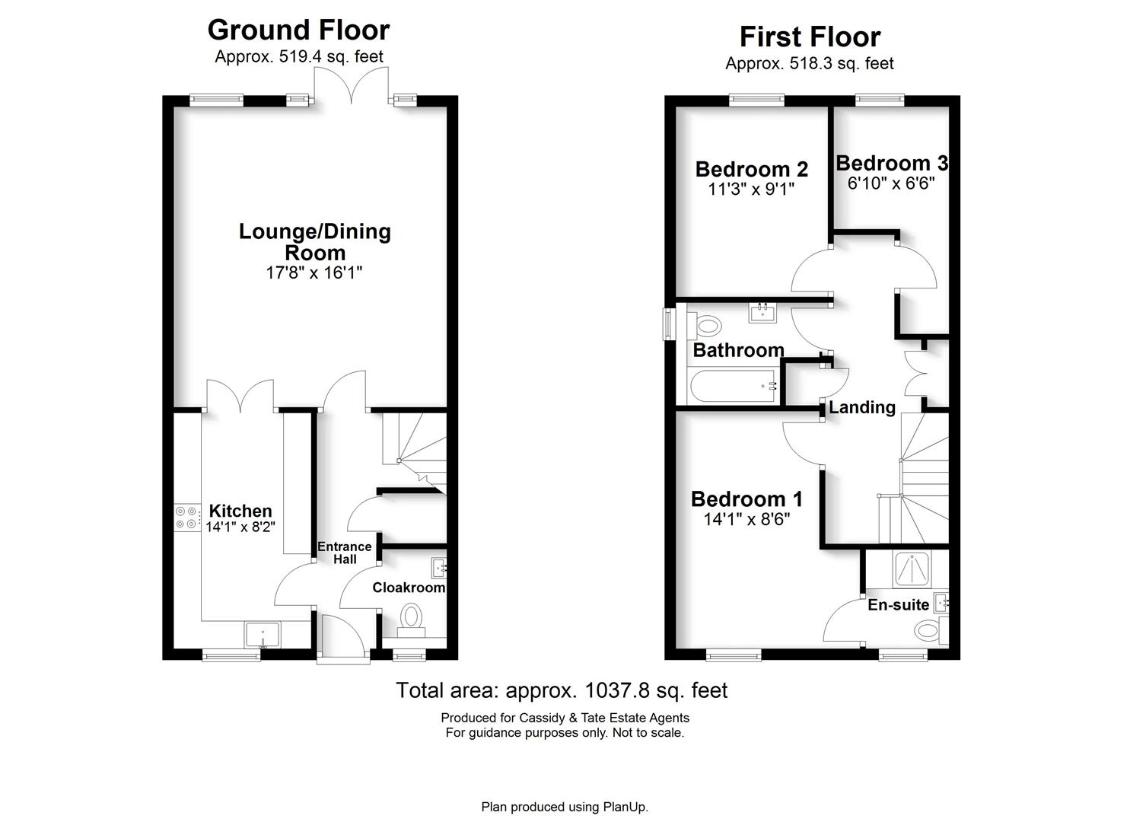 3 bedroom semi-detached house for sale - floorplan