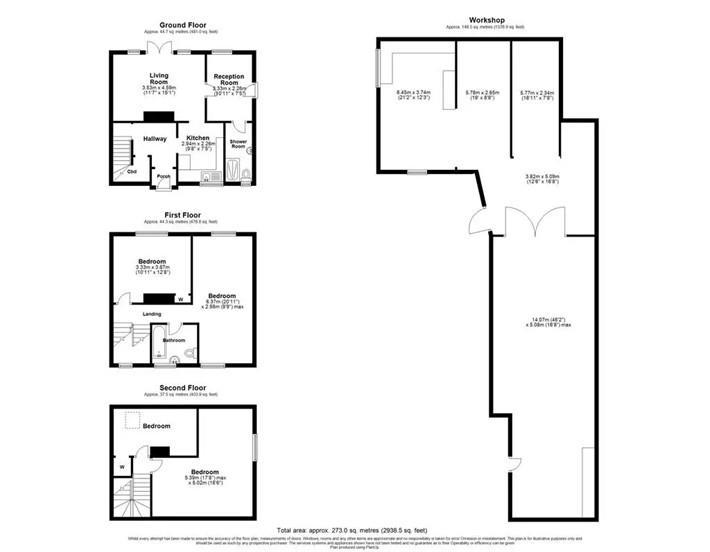 4 bedroom semi-detached house for sale - floorplan