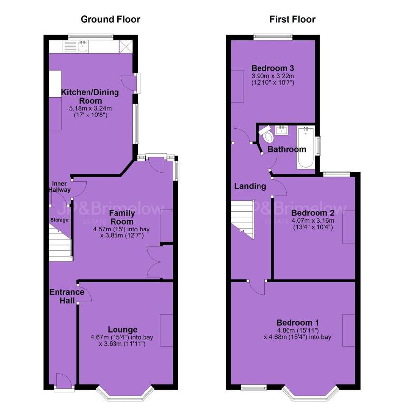 3 bedroom semi-detached house for sale - floorplan