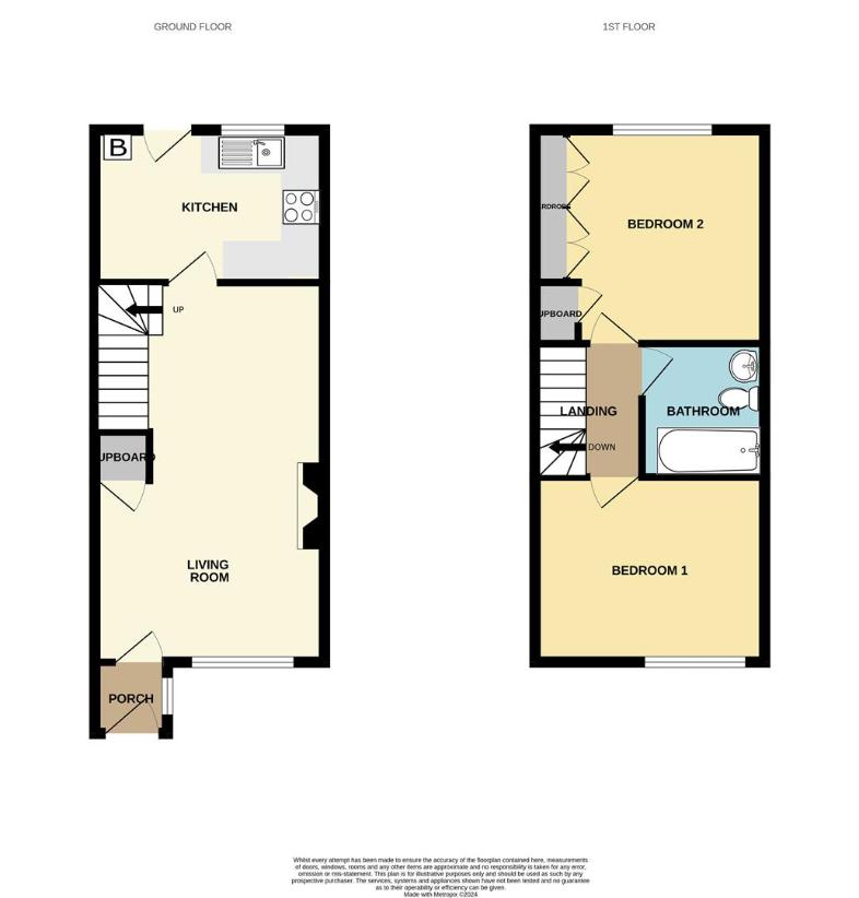 2 bedroom town house for sale - floorplan