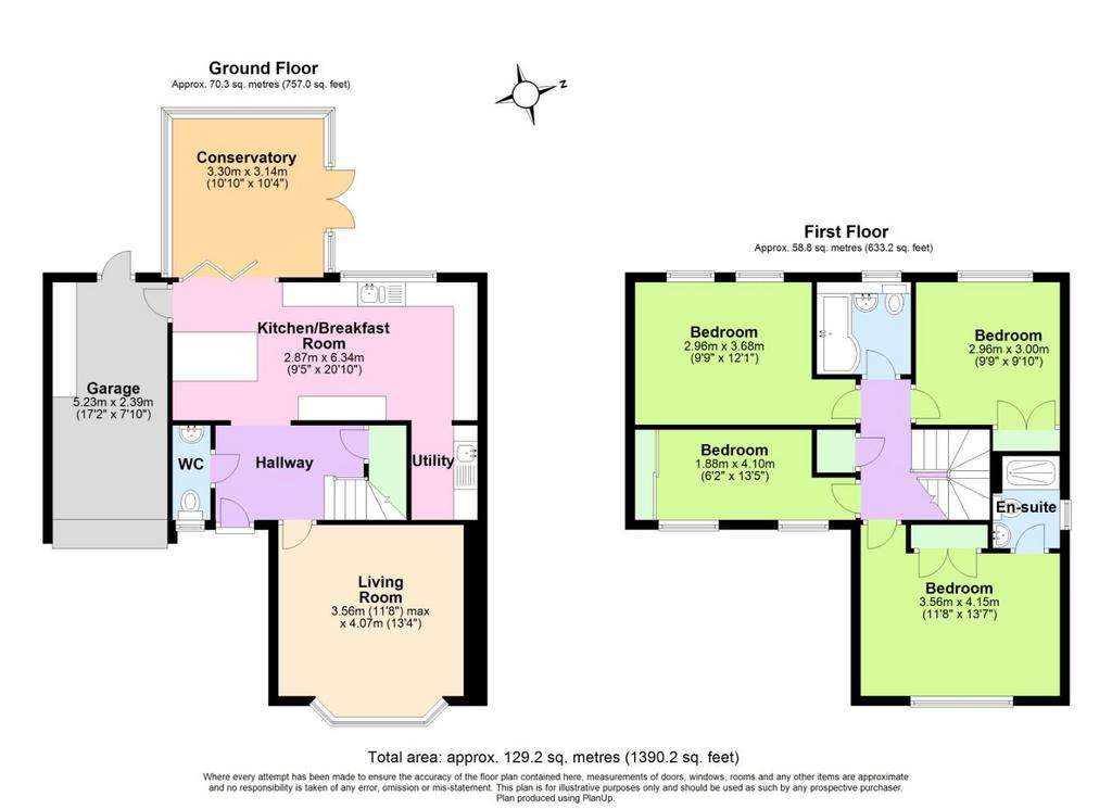 4 bedroom house for sale - floorplan