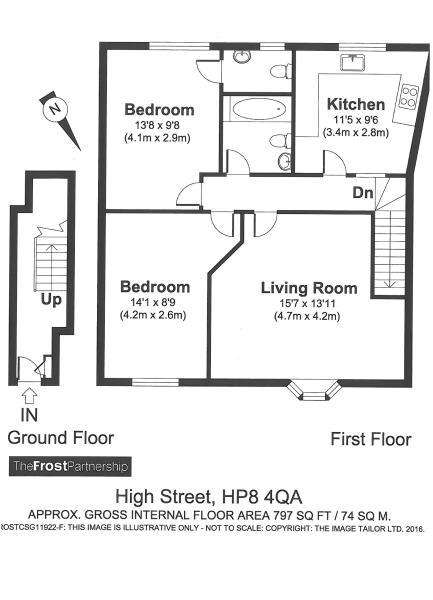 2 bedroom flat for sale - floorplan