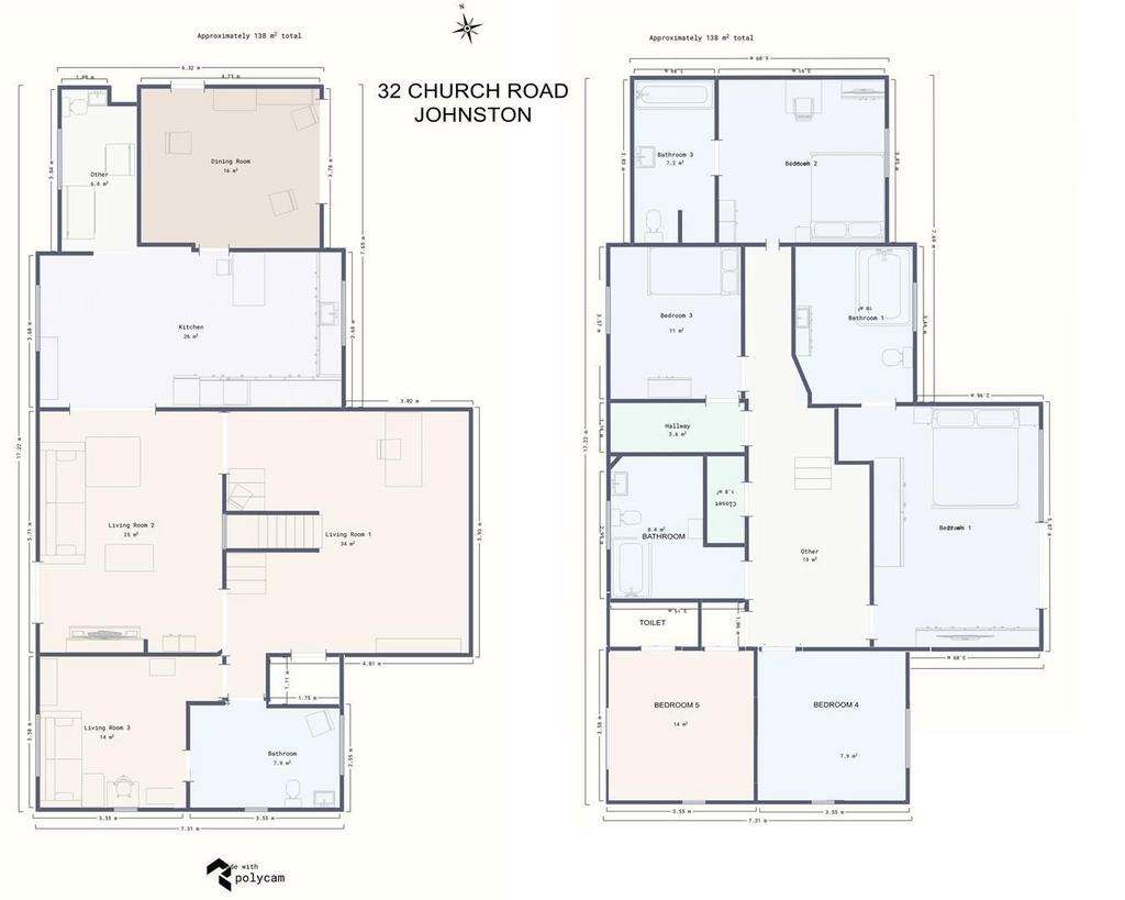 8 bedroom detached house for sale - floorplan