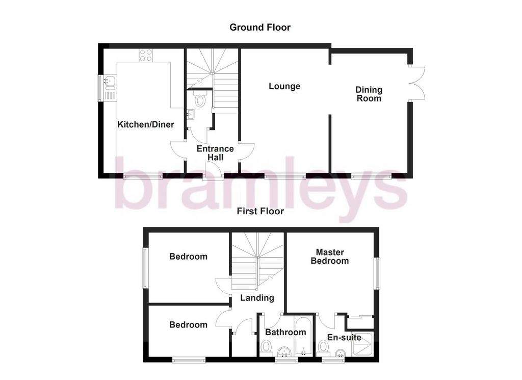 3 bedroom semi-detached house for sale - floorplan