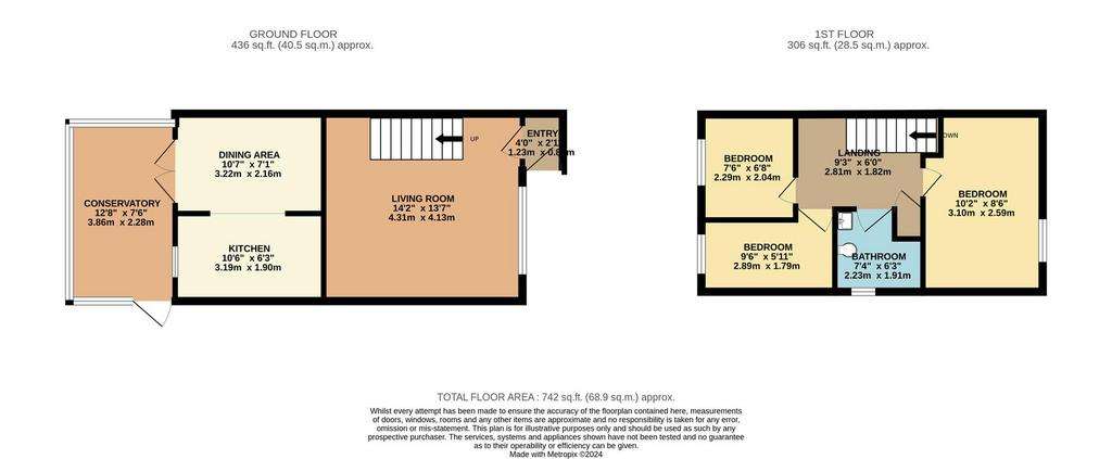 3 bedroom house for sale - floorplan