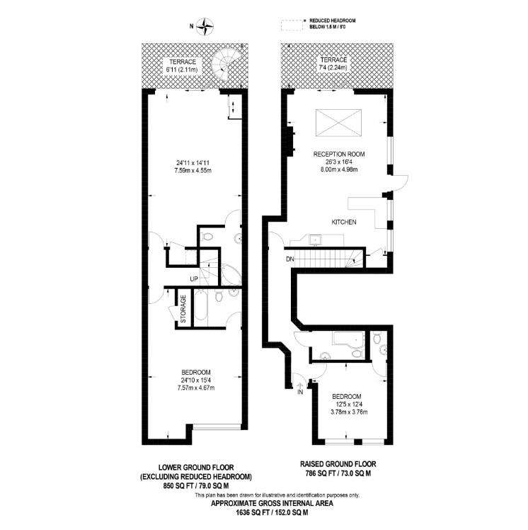 3 bedroom flat to rent - floorplan