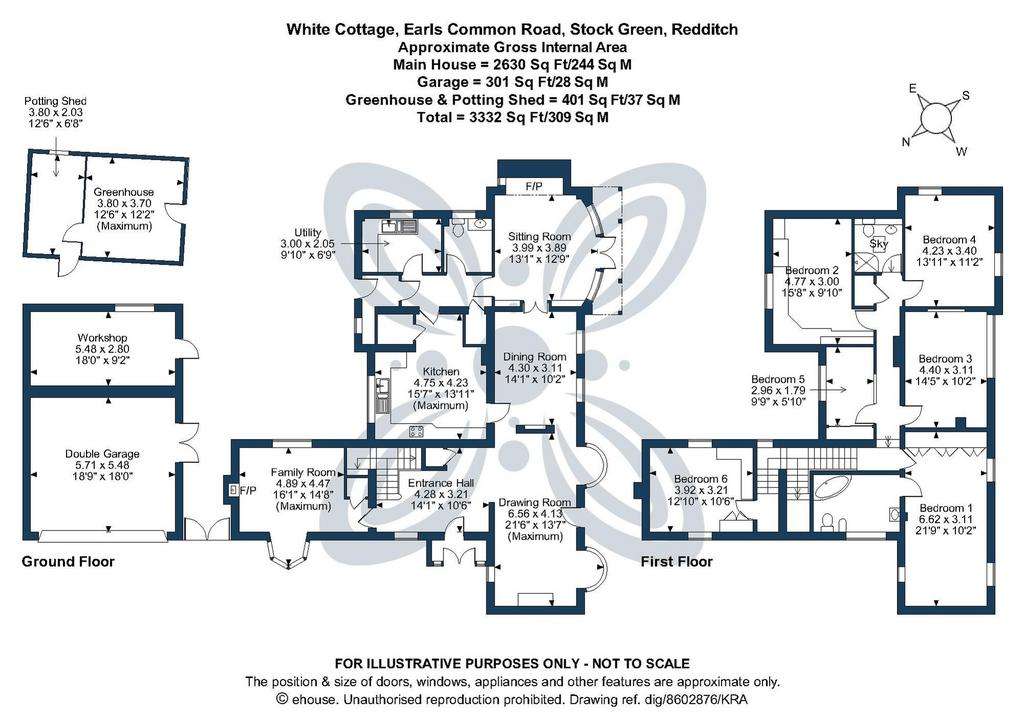 6 bedroom cottage for sale - floorplan