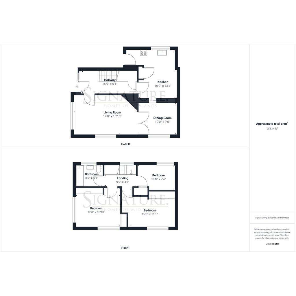 3 bedroom semi-detached house for sale - floorplan