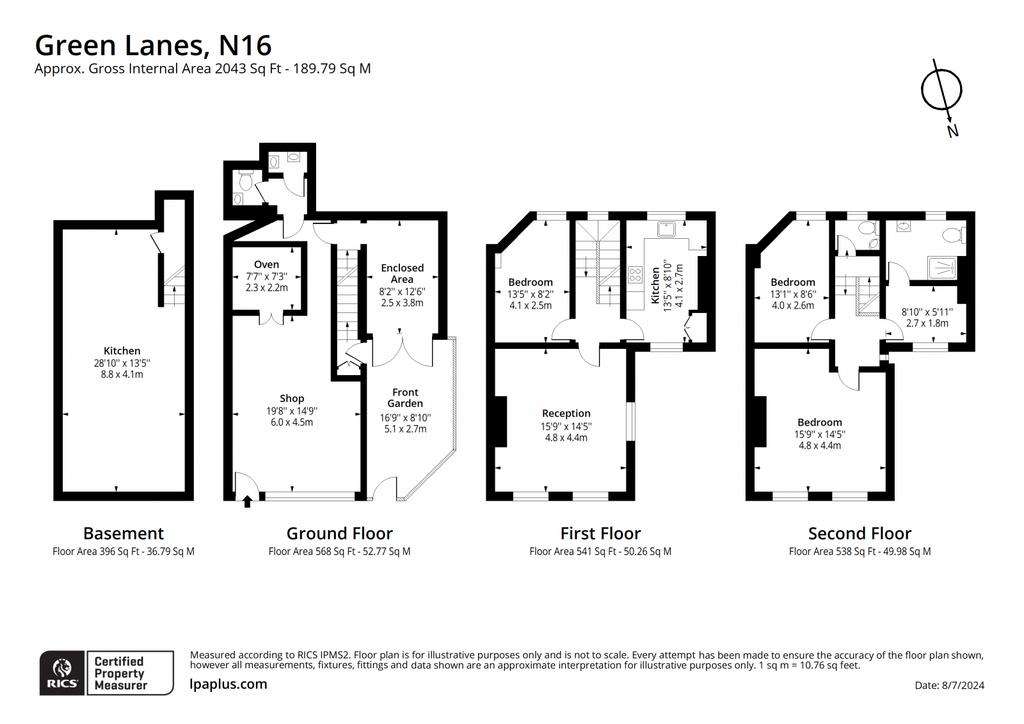 3 bedroom end of terrace house for sale - floorplan