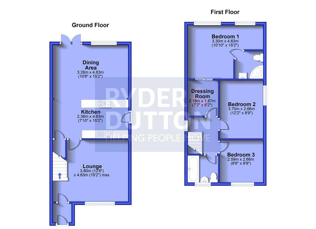 3 bedroom detached house for sale - floorplan