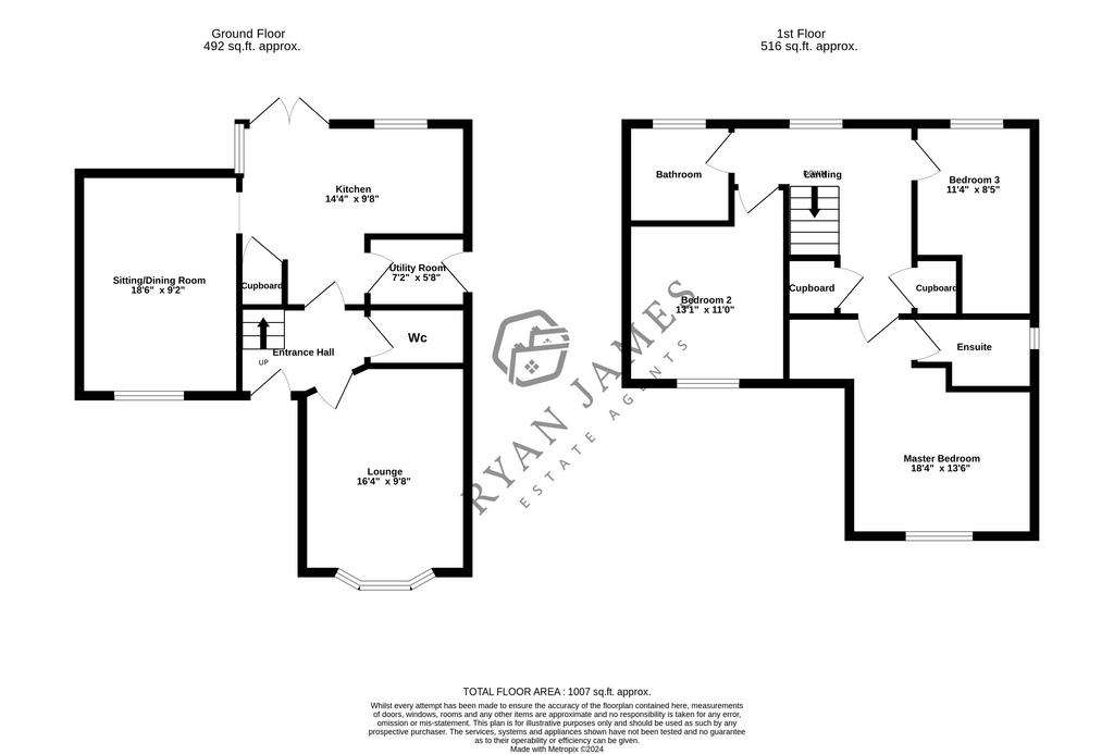 3 bedroom detached house for sale - floorplan